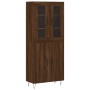 Aparador alto madera contrachapada marrón roble 69,5x34x180 cm de , Aparadores - Ref: Foro24-3198248, Precio: 159,10 €, Descu...