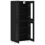 Tall black plywood sideboard 69.5x34x180 cm by , Sideboards - Ref: Foro24-3198306, Price: 187,63 €, Discount: %