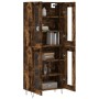 Aparador alto madera contrachapada roble ahumado 69,5x34x180 cm de , Aparadores - Ref: Foro24-3198310, Precio: 151,86 €, Desc...