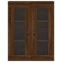 Aparador alto madera contrachapada marrón roble 69,5x34x180 cm de , Aparadores - Ref: Foro24-3198312, Precio: 163,02 €, Descu...