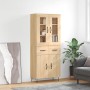 High oak-colored plywood sideboard 69.5x34x180 cm by , Sideboards - Ref: Foro24-3198564, Price: 161,06 €, Discount: %