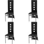 Sillas de comedor 4 unidades cuero sintético negro de vidaXL, Sillas de comedor - Ref: Foro24-243645, Precio: 180,93 €, Descu...