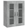 Concrete gray plywood tall sideboard 69.5x34x180 cm by , Sideboards - Ref: Foro24-3198437, Price: 172,99 €, Discount: %