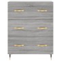 Aparador alto madera contrachapada gris sonoma 69,5x34x180 cm de , Aparadores - Ref: Foro24-3199735, Precio: 166,88 €, Descue...