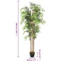 Árbol de bambú artificial con 1650 hojas verde 180 cm de , Flora artificial - Ref: Foro24-358987, Precio: 69,66 €, Descuento: %