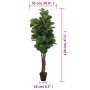 Higuera de hojas de violín artificial 134 hojas verde 80 cm de , Flora artificial - Ref: Foro24-359012, Precio: 76,35 €, Desc...