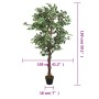 Artificial ficus tree with 756 green leaves 150 cm by , artificial flora - Ref: Foro24-359027, Price: 64,44 €, Discount: %