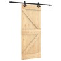 Sliding door with solid pine wood fittings 85x210 cm by , Doors - Ref: Foro24-3203137, Price: 186,38 €, Discount: %