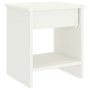 Two white pine wood bedside tables 35x30x40 cm by vidaXL, Nightstands - Ref: Foro24-322228, Price: 72,29 €, Discount: %