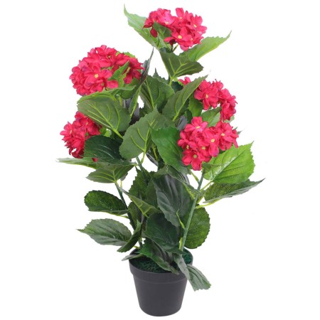 Artificial hydrangea plant with pot 60 cm red by , artificial flora - Ref: Foro24-244440, Price: 26,20 €, Discount: %