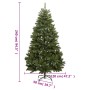 Árbol de Navidad artificial con bisagras y soporte verde 240 cm de , Arboles de navidad - Ref: Foro24-357781, Precio: 117,42 ...