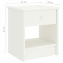 Two white pine wood bedside tables 35x30x40 cm by vidaXL, Nightstands - Ref: Foro24-322228, Price: 72,29 €, Discount: %