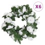 Guirnaldas de flores artificiales 6 uds blanco 250 cm de , Coronas y guirnaldas - Ref: Foro24-359042, Precio: 13,66 €, Descue...