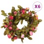 Artificial flower garlands 6 pcs pink 215 cm by , Crowns and garlands - Ref: Foro24-359061, Price: 19,13 €, Discount: %