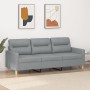 3-seater sofa in light gray fabric 180 cm by , Sofas - Ref: Foro24-359243, Price: 301,51 €, Discount: %