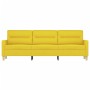 3-seater light yellow fabric sofa 180 cm by , Sofas - Ref: Foro24-359248, Price: 263,68 €, Discount: %