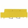 3-seater light yellow fabric sofa 180 cm by , Sofas - Ref: Foro24-359248, Price: 263,68 €, Discount: %