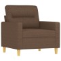 Brown fabric armchair 60 cm by , Sofas - Ref: Foro24-359222, Price: 164,99 €, Discount: %