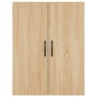 Aparador alto madera contrachapada color roble 69,5x34x180 cm de , Aparadores - Ref: Foro24-3198108, Precio: 164,99 €, Descue...