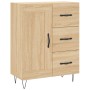 Aparador alto madera contrachapada color roble 69,5x34x180 cm de , Aparadores - Ref: Foro24-3198108, Precio: 164,99 €, Descue...