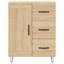 High oak-colored plywood sideboard 69.5x34x180 cm by , Sideboards - Ref: Foro24-3198108, Price: 157,07 €, Discount: %