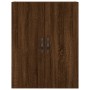 Aparador alto madera contrachapada marrón roble 69,5x34x180 cm de , Aparadores - Ref: Foro24-3198120, Precio: 126,35 €, Descu...