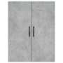 Concrete gray plywood tall sideboard 69.5x34x180 cm by , Sideboards - Ref: Foro24-3198181, Price: 152,90 €, Discount: %