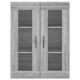 Aparador alto madera contrachapada gris sonoma 69,5x34x180 cm de , Aparadores - Ref: Foro24-3198375, Precio: 153,77 €, Descue...