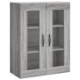 Aparador alto madera contrachapada gris sonoma 69,5x34x180 cm de , Aparadores - Ref: Foro24-3198503, Precio: 174,99 €, Descue...