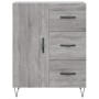 Aparador alto madera contrachapada gris sonoma 69,5x34x180 cm de , Aparadores - Ref: Foro24-3198503, Precio: 174,99 €, Descue...