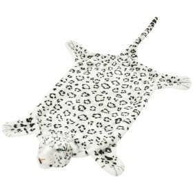 Alfombra afelpada de leopardo 139 cm blanco de vidaXL, Alfombras - Ref: Foro24-80171, Precio: 31,44 €, Descuento: %