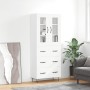 Tall white plywood sideboard 69.5x34x180 cm by , Sideboards - Ref: Foro24-3198433, Price: 178,99 €, Discount: %