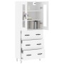 Tall white plywood sideboard 69.5x34x180 cm by , Sideboards - Ref: Foro24-3198433, Price: 178,99 €, Discount: %