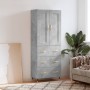 Concrete gray plywood tall sideboard 69.5x34x180 cm by , Sideboards - Ref: Foro24-3199733, Price: 160,99 €, Discount: %