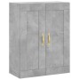 Aparador alto madera contrachapada gris hormigón 69,5x34x180 cm de , Aparadores - Ref: Foro24-3199733, Precio: 160,99 €, Desc...