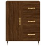 Tall oak brown plywood sideboard 69.5x34x180 cm by , Sideboards - Ref: Foro24-3199800, Price: 166,98 €, Discount: %