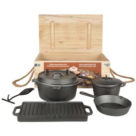 Esschert Design 7-teiliges Campingküchen-Set FF240 von Esschert Design, Geschirr und Küchenutensilien für Camping - Ref: Foro...