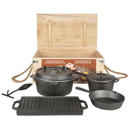 Esschert Design Camping Cooking Set 7 pieces FF240 by Esschert Design, Tableware and kitchen utensils for camping - Ref: Foro...