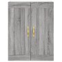 Aparador alto madera contrachapada gris sonoma 69,5x34x180 cm de , Aparadores - Ref: Foro24-3199799, Precio: 167,77 €, Descue...