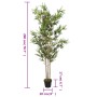 Árbol de bambú artificial con 1380 hojas verde 200 cm de , Flora artificial - Ref: Foro24-358962, Precio: 94,19 €, Descuento: %