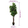 Higuera de hojas de violín artificial 232 hojas verde 180 cm de , Flora artificial - Ref: Foro24-359014, Precio: 111,42 €, De...