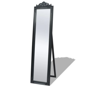 Baroque style black freestanding mirror 160x40 cm by vidaXL, Mirrors - Ref: Foro24-243694, Price: 97,28 €, Discount: %