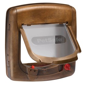 PetSafe Gatera magnética de 4 posiciones Deluxe 420 marrón 5006 de PetSafe, Puertas para animales domésticos - Ref: Foro24-41...