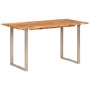 Mesa de comedor madera maciza de acacia 140x70x76 cm de , Mesas de cocina y de comedor - Ref: Foro24-350292, Precio: 215,99 €...