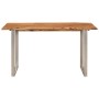 Mesa de comedor madera maciza de acacia 140x70x76 cm de , Mesas de cocina y de comedor - Ref: Foro24-350292, Precio: 215,99 €...