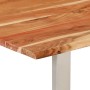 Mesa de comedor madera maciza de acacia 140x70x76 cm de , Mesas de cocina y de comedor - Ref: Foro24-350292, Precio: 215,99 €...