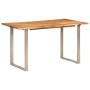 Mesa de comedor madera maciza de acacia 140x70x76 cm de , Mesas de cocina y de comedor - Ref: Foro24-350292, Precio: 215,99 €...