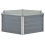 Raised planter 129x129x46 cm galvanized steel gray by vidaXL, Pots and planters - Ref: Foro24-42405, Price: 44,18 €, Discount: %