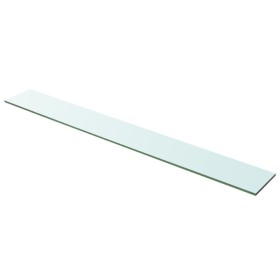 Clear glass shelf panel 100x12 cm by vidaXL, Shelves and shelves - Ref: Foro24-243842, Price: 17,59 €, Discount: %