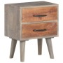 Bedside table solid mango and rough gray wood 40x30x50cm by vidaXL, Nightstands - Ref: Foro24-321806, Price: 84,99 €, Discoun...